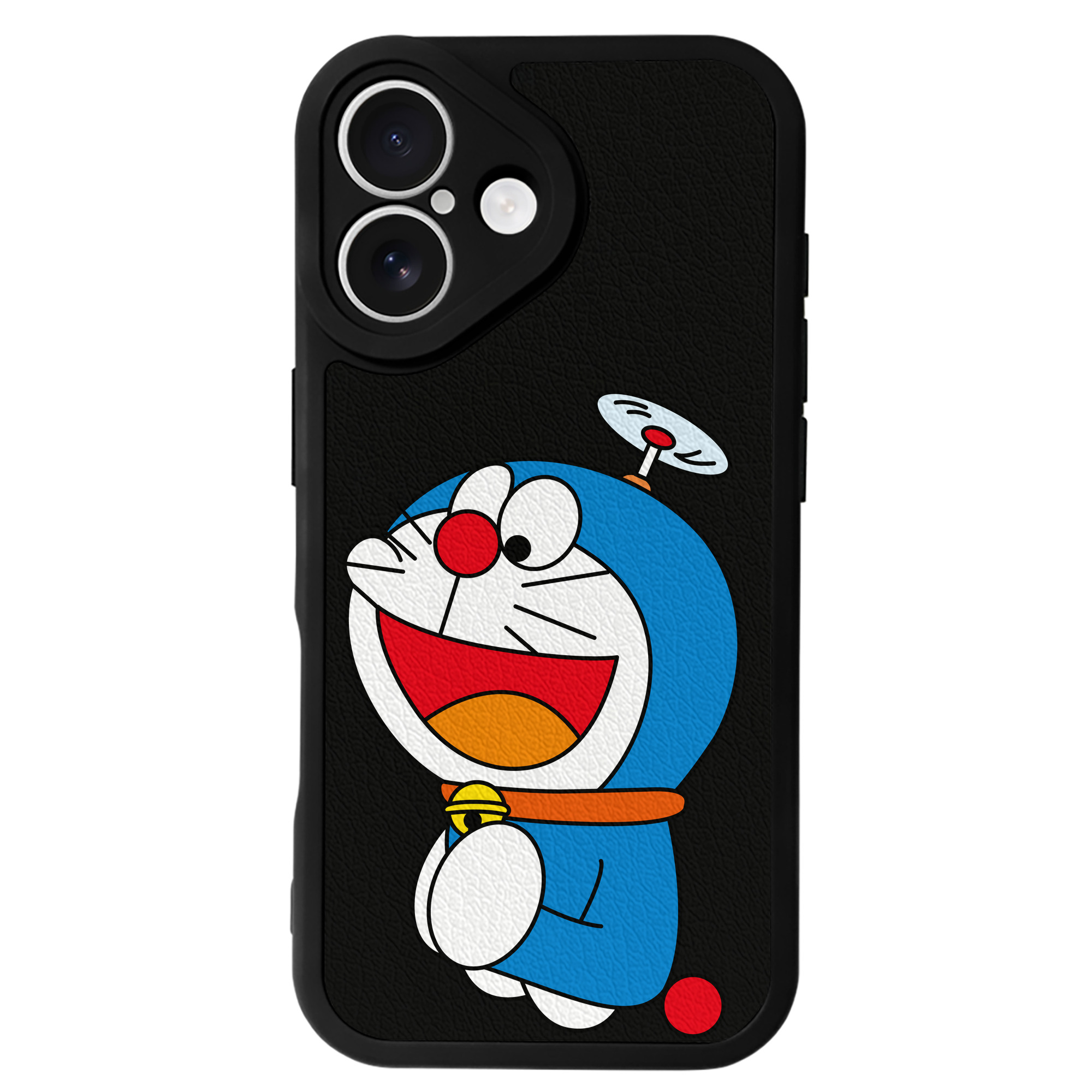 （画像用） ドラえもん Doraemon 【iPhone 16シリーズ対応】シリコンスマホケース（レザー調） 材質：シリコン
